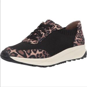 Naturalizer Black & Leopard Comfort Sneakers